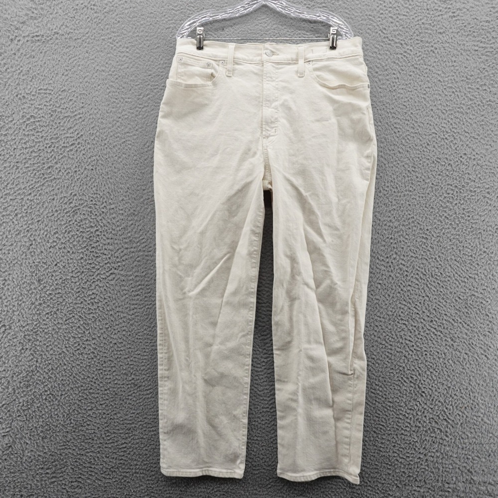 Madewell Perfect Vintage Straight Jean 31 Cream Off White High Rise Denim